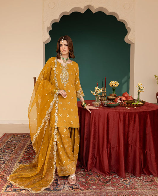 ALMAS EMBROIDERED 3PC