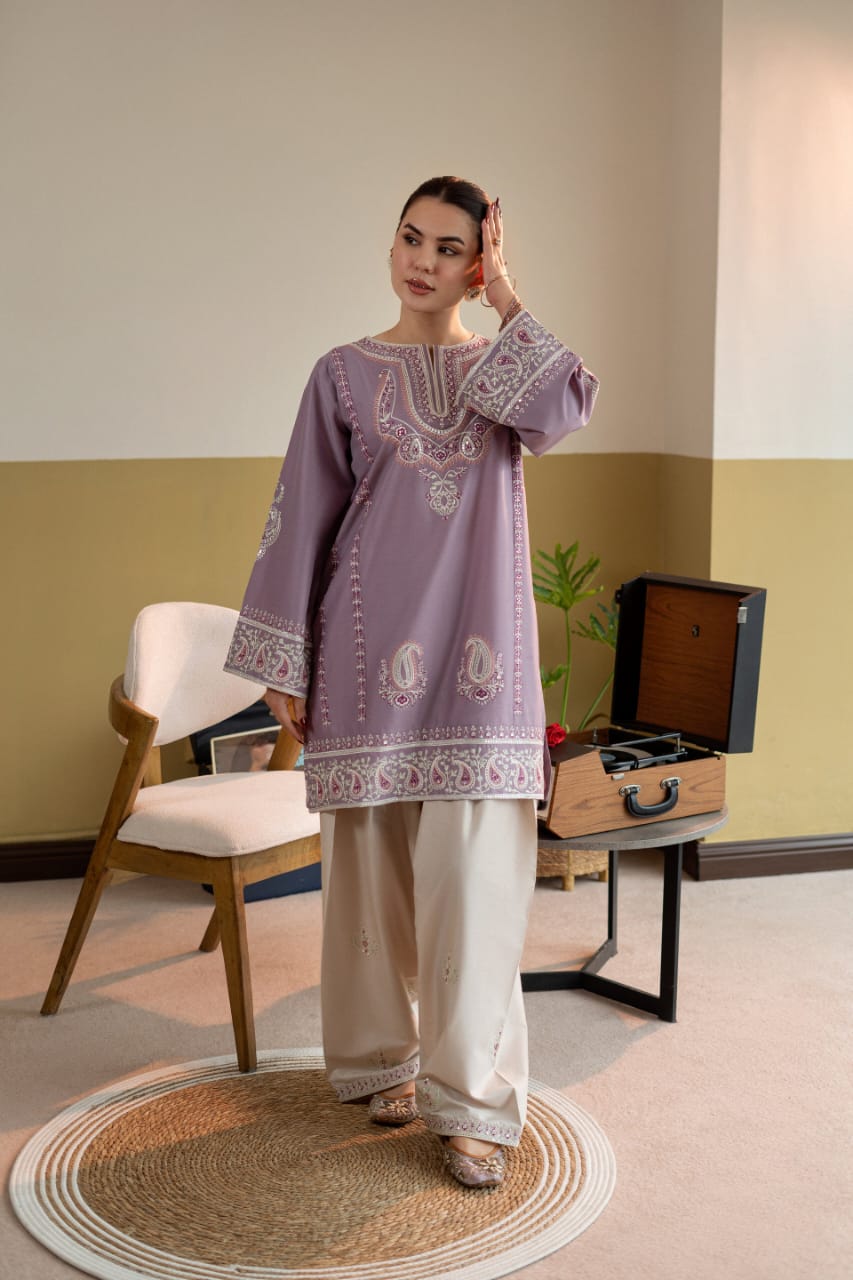 ZAHRA EMB 2PC FARSHI SET