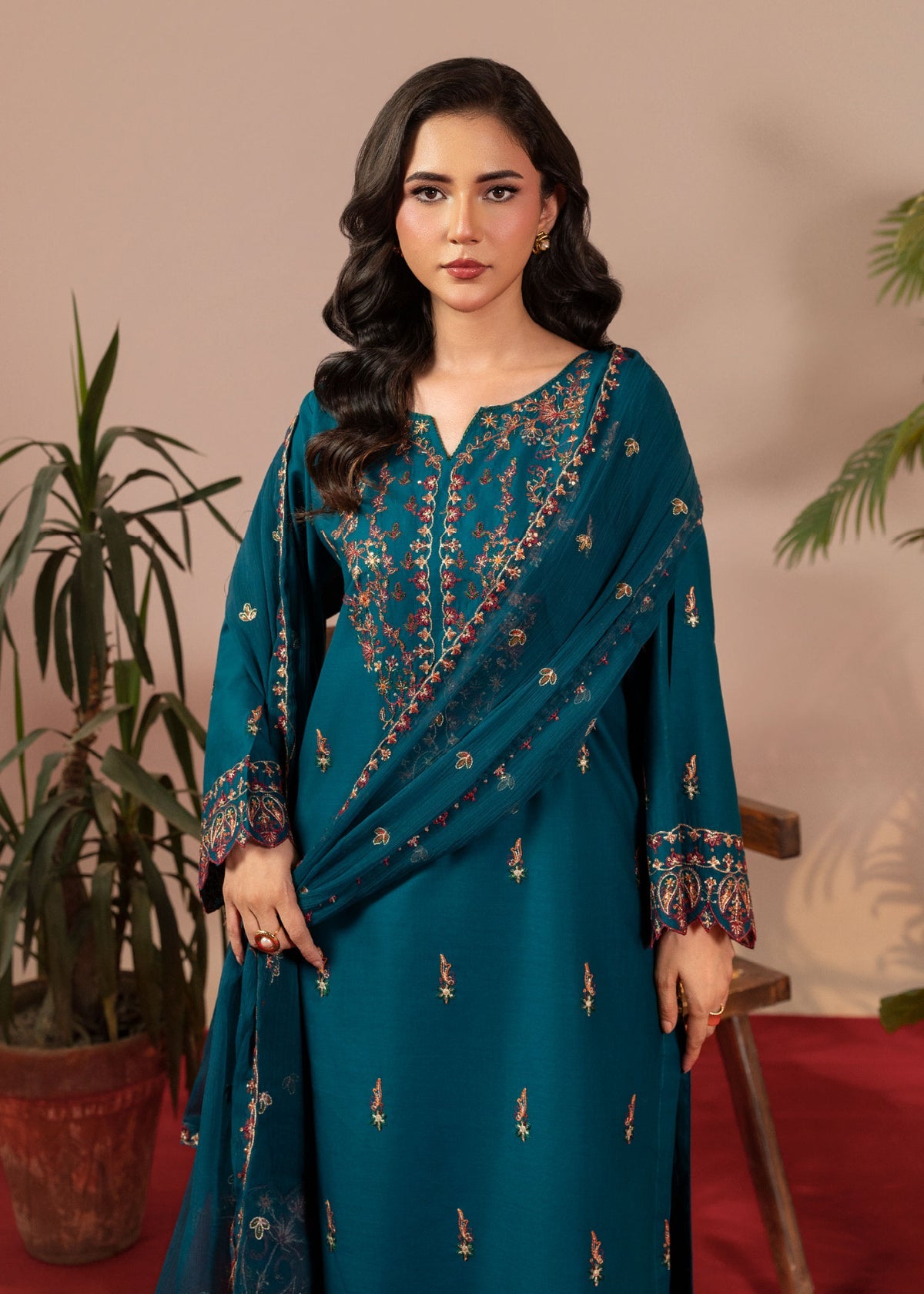 PARSA EMBROIDERED-3PC
