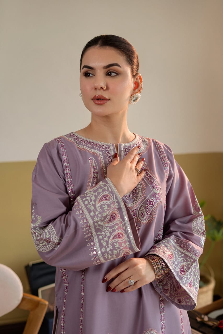 ZAHRA EMB 2PC FARSHI SET
