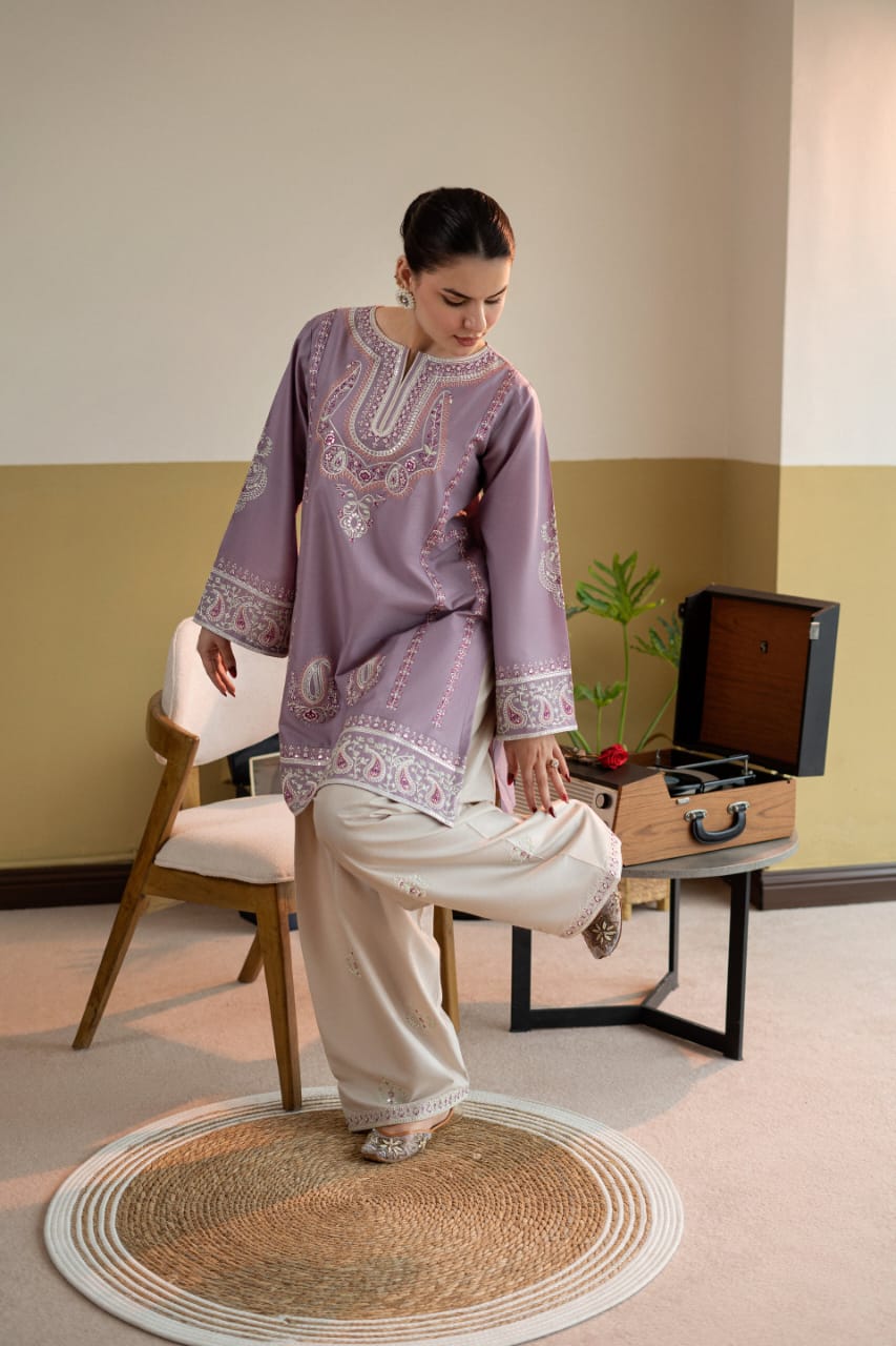 ZAHRA EMB 2PC FARSHI SET