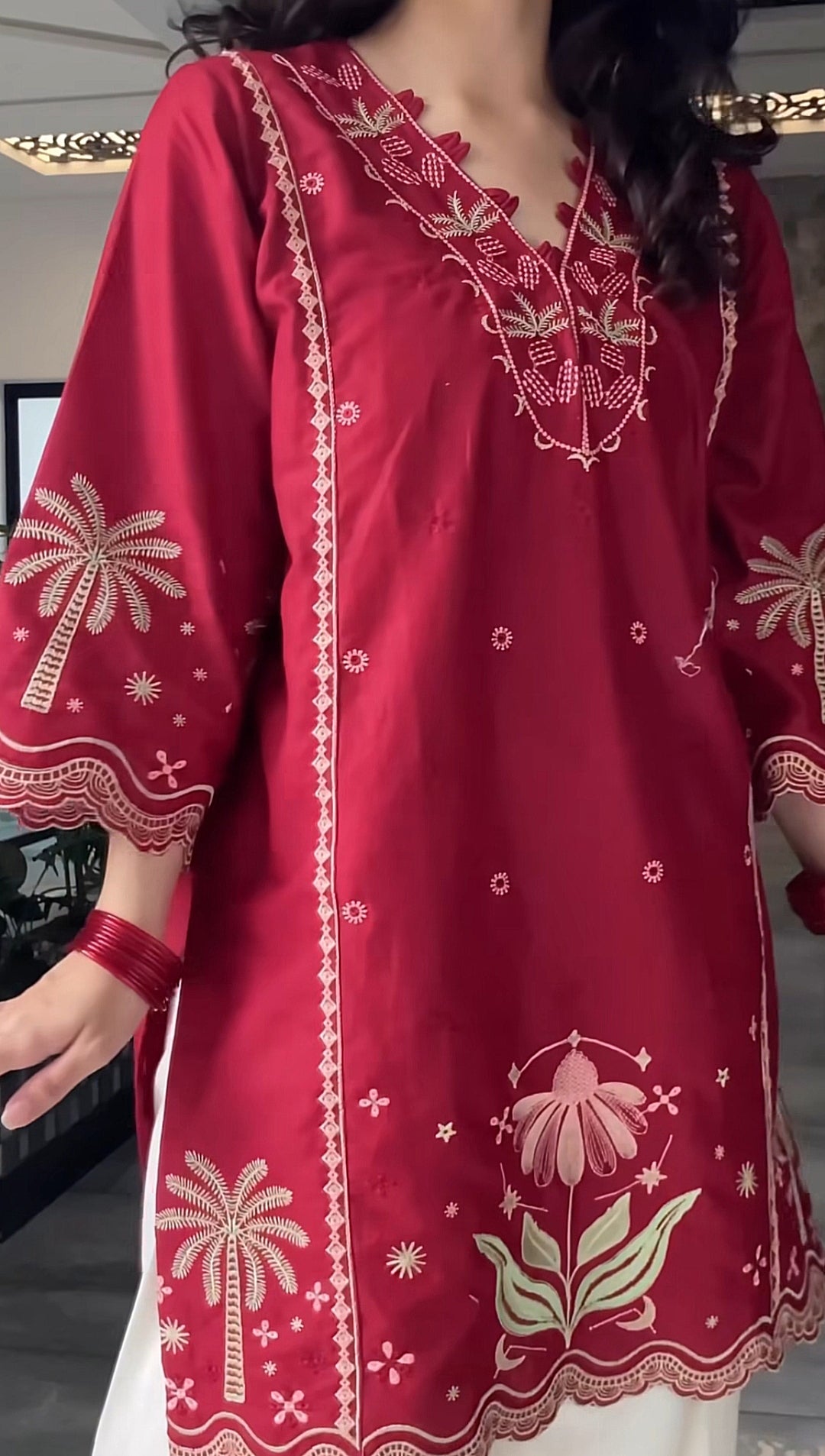 SABA EMB 2PC FARSHI SET