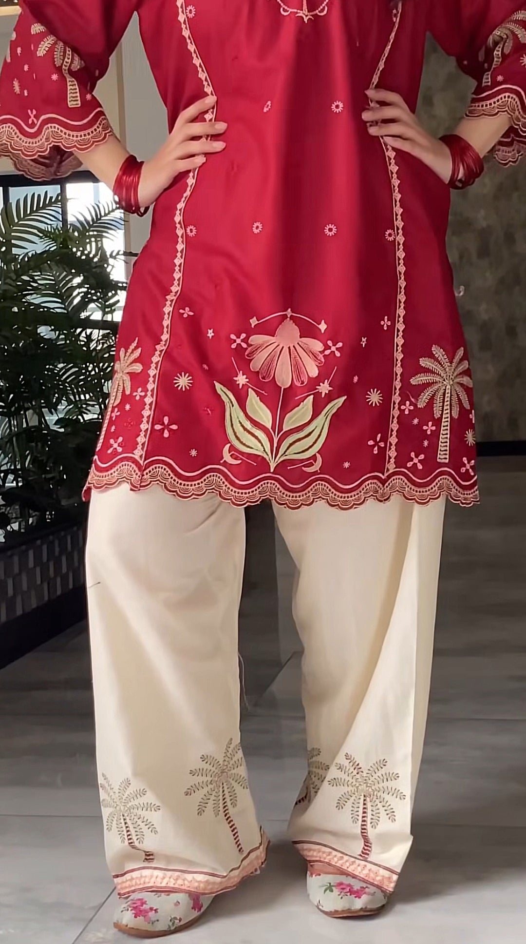 SABA EMB 2PC FARSHI SET