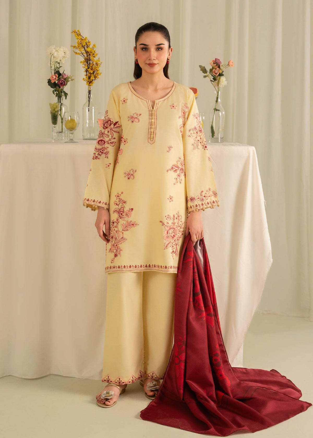 ZAWIYA EMBROIDERED-3PC