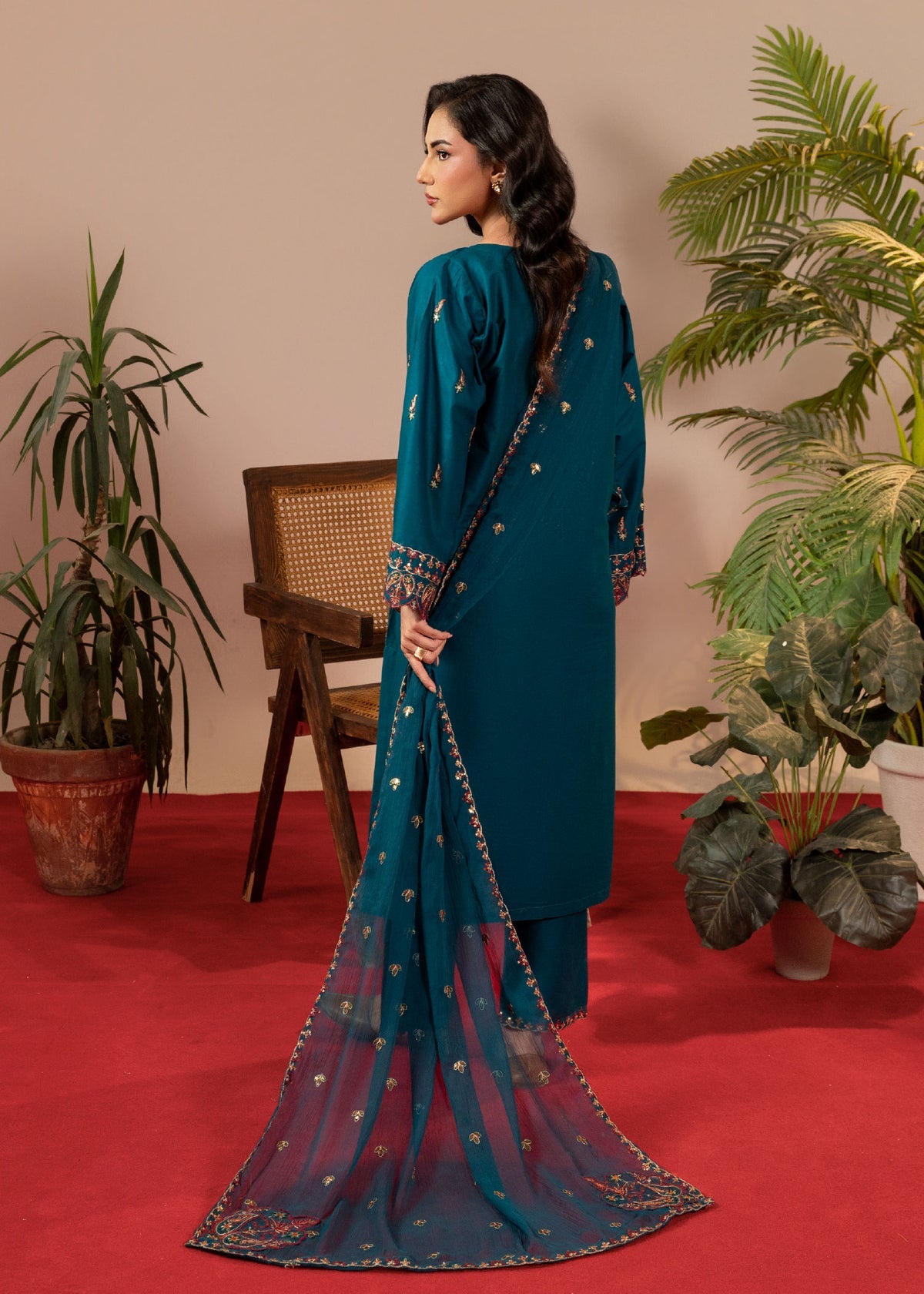 PARSA EMBROIDERED-3PC