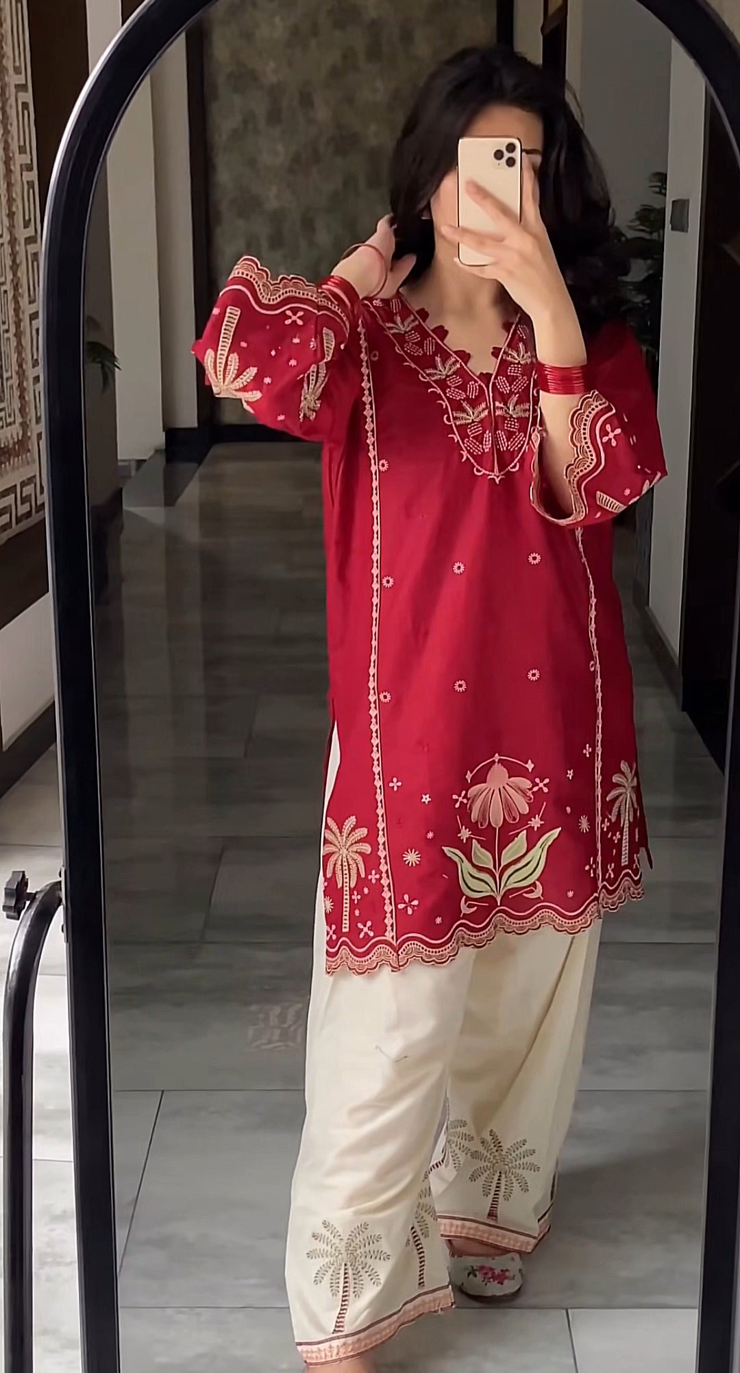 SABA EMB 2PC FARSHI SET