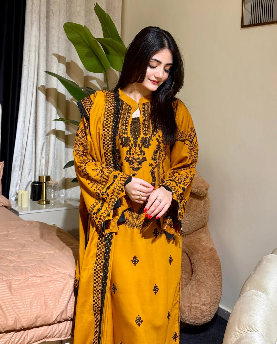 GHAZAL EMBROIDERED-3PC