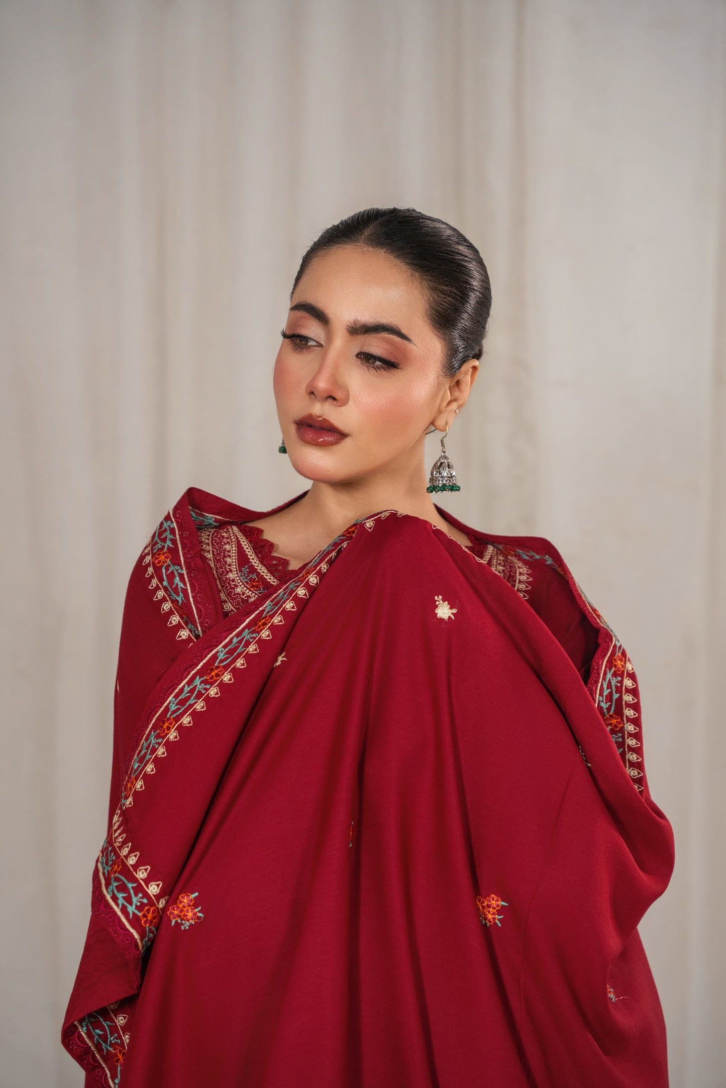 KESAR EMBROIDERED 3PC