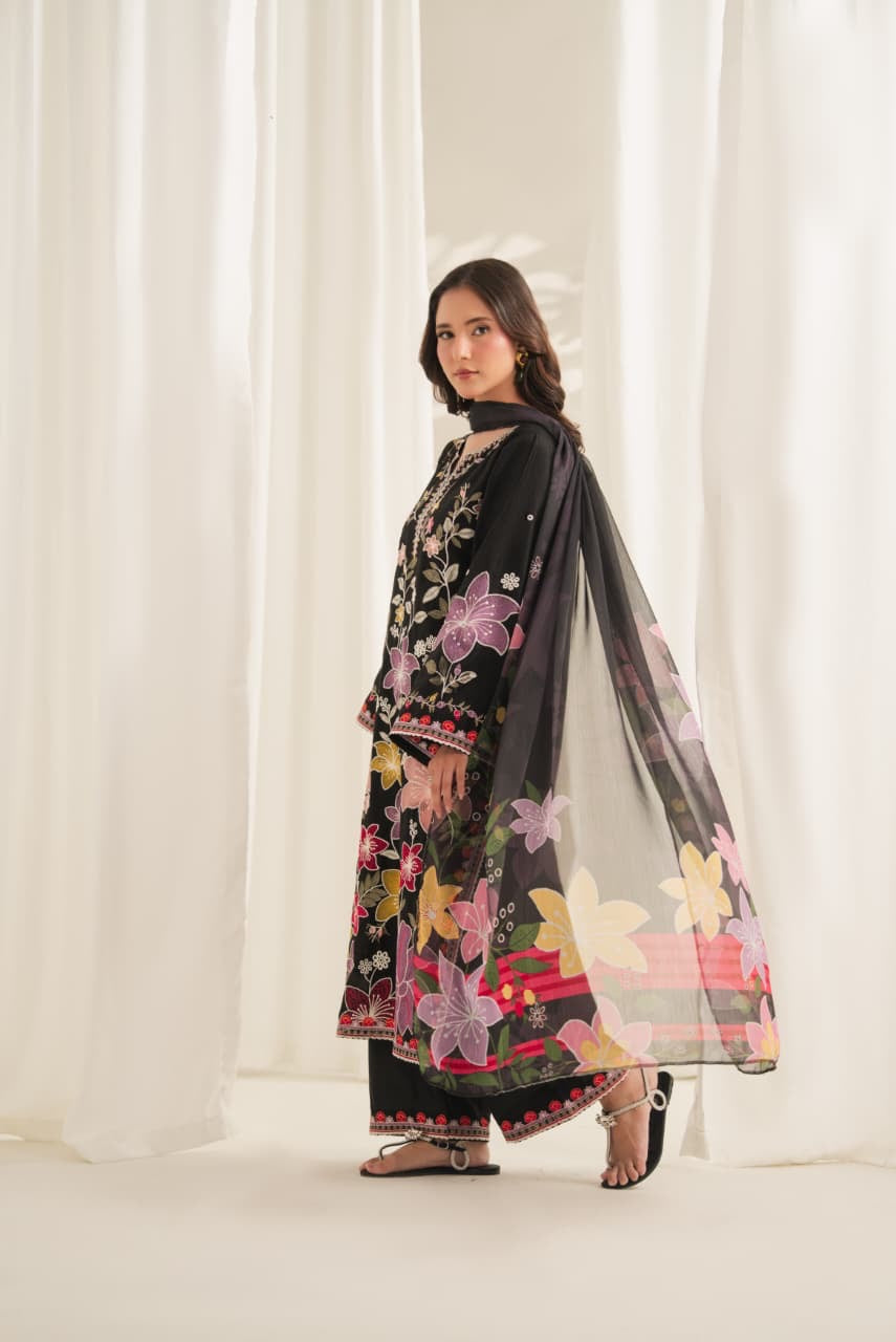 ISHQ BLACK EMB 3PC